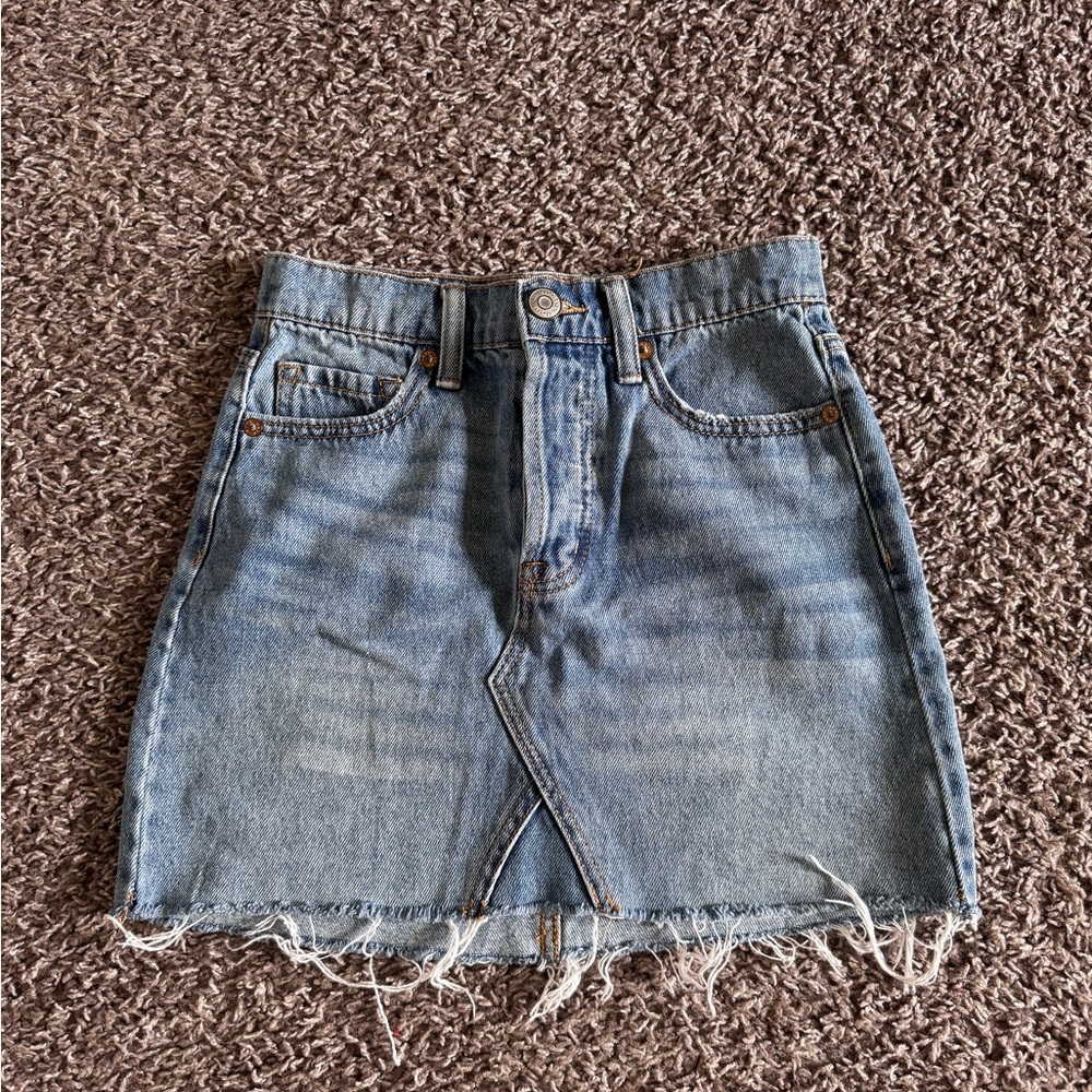 Aeropostale Light Blue Denim Pencil Skirt